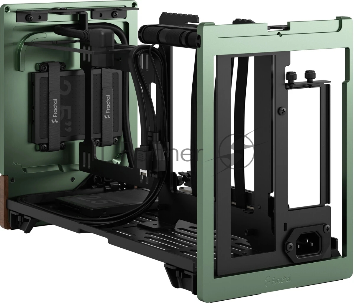 Компьютерный корпус без блока питания Fractal Design Terra, Mini-Tower, no fans, 1xUSB-A 3.0 + 1xUSB 3.2 Type-C, SFX PSU Support, mITX Jade