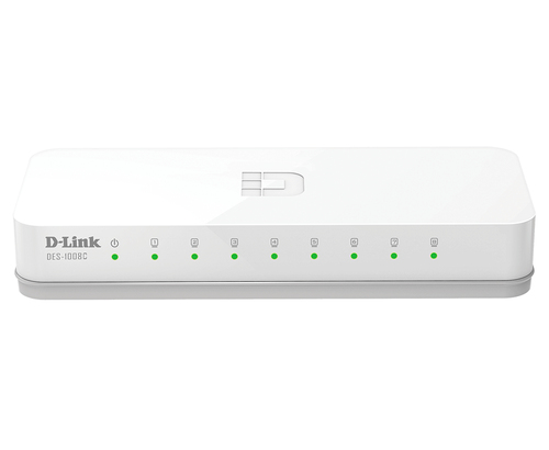 D-Link DES-1008C/A1A Неуправляемый коммутатор с 8portми 10/100Base-TX