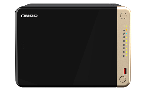 Сетевое хранилище без дисков/ SMB QNAP TS-664-8G NAS 6 HDD trays, 4-core Intel Celeron N5105/N5095 2.0-2.9 GHz, 8 GB RAM , 2x2.5 Gigabit Ethernet , 2xUSB 3.2 Gen 2 (10Gbps), 2xUSB 2.0 port, 1xHDMI, 2xM.2 PCIe Gen 3 x1 slots