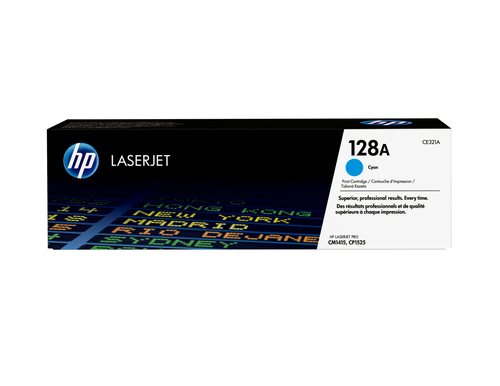Картридж лазерный HP CE321A 128A голубой для CLJ Pro CM1415FN/CM1415FNW/CP1525N/CP1525NW 1300 стр.