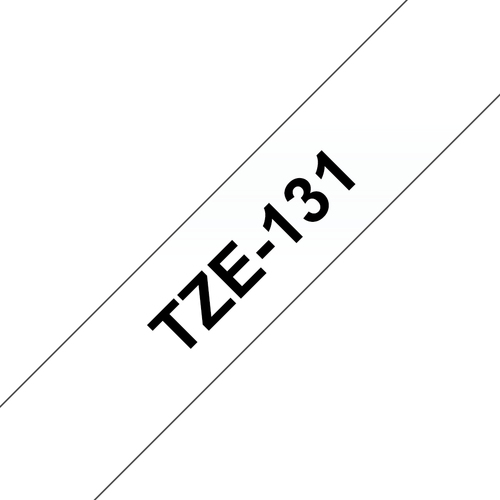 Картридж для Brother TZe-131 (TZ131) с ламинированной лентой,12 мм (8м, чёрный текст на прозрачном фоне) MyLabel
