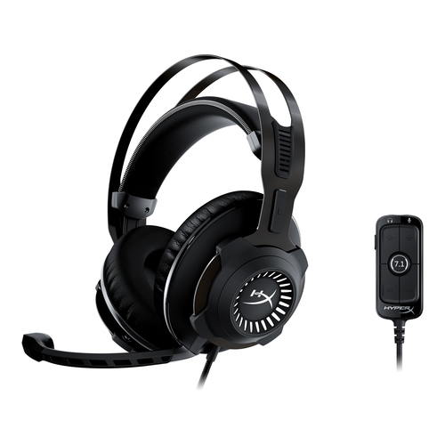 HyperX Игровые наушники с микрофоном HyperX Cloud Revolver, 7.1 Virtual, jack 3.5 мм, (HHSR1-AH-GM/G) Black