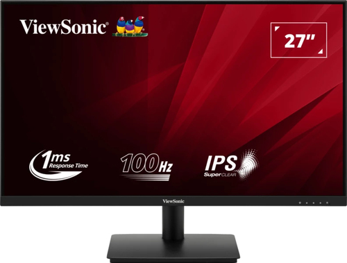 Монитор Viewsonic - VA270-H, 27", 16:9, IPS, 250cd/m², 1000:1, 1920x1080 (Full HD), 100 Гц, VGA, 1x HDMI, цвет чёрный, VA270-H