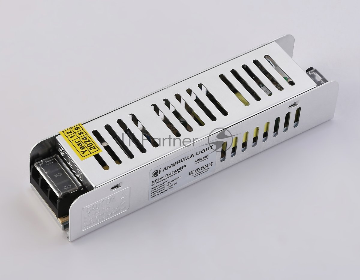 Блок питания 24V 60W 2.5A IP20 185-260V EMC 160*40*32