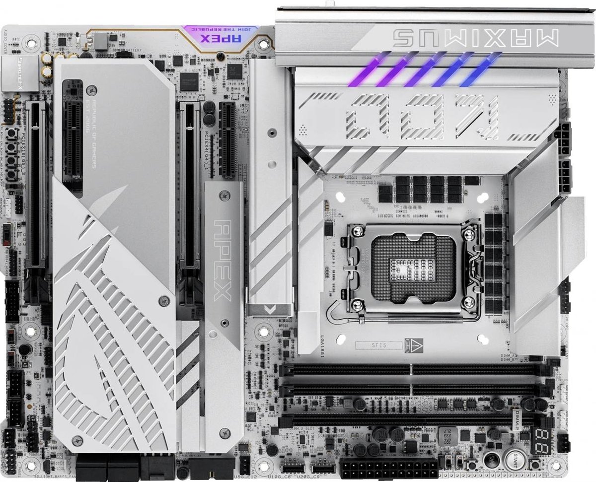 ASUS ROG MAXIMUS Z890 APEX Soc-1851 Intel Z890 2xDDR5 ATX AC`97 8ch 5Gigabit RAID