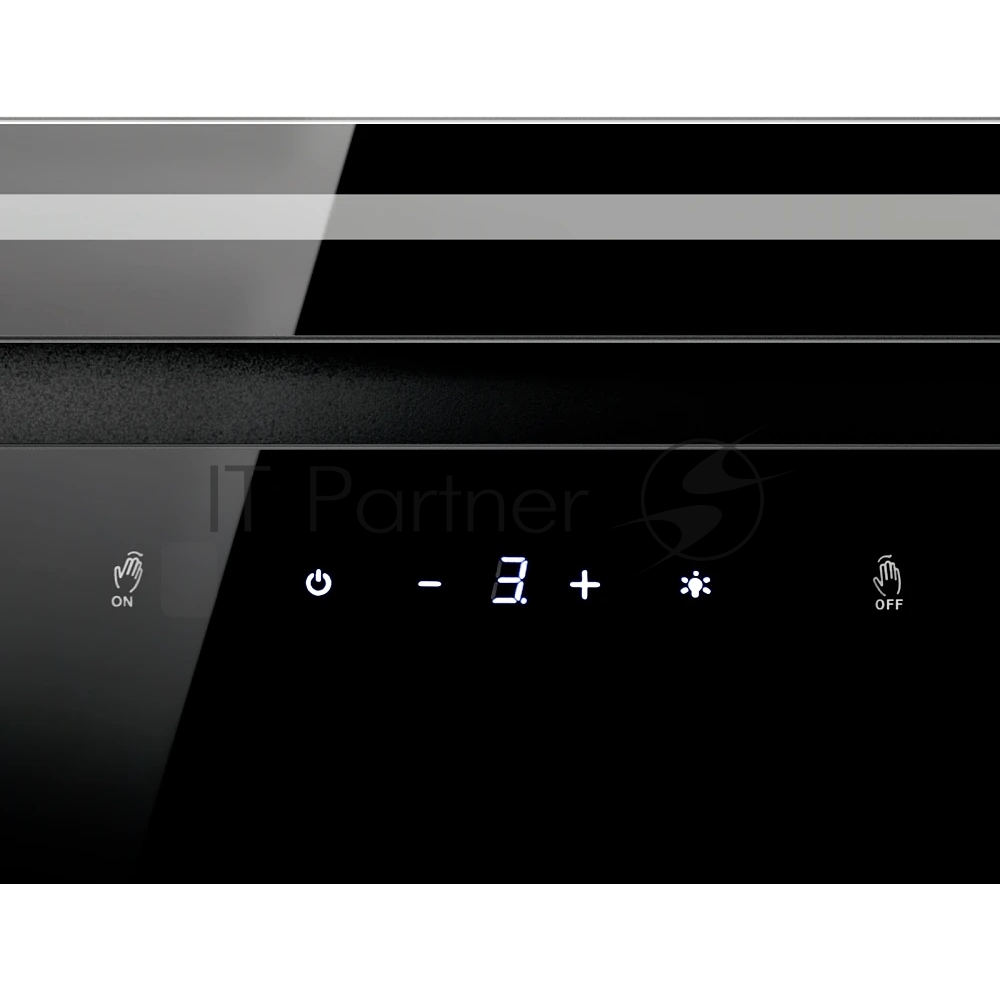 Встраиваемая вытяжка MONSHER LUMIA 60 NOIR, High-Tech, 52 см, сенсорное управление, 3 скорости, 345 м3/ч, обратный клапан, LED освещение, угольный фильтр KFY-L (опция), уровень шума 68 дБ, цвет черный