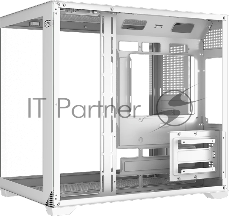 Корпус без блока питания PCCooler C3T700 WH, Midi-Tower, TG, no fans, 1xUSB-A 3.0 + 1xUSB-A 2.0 + 1xUSB-C, ATX, mATX, mITX белый