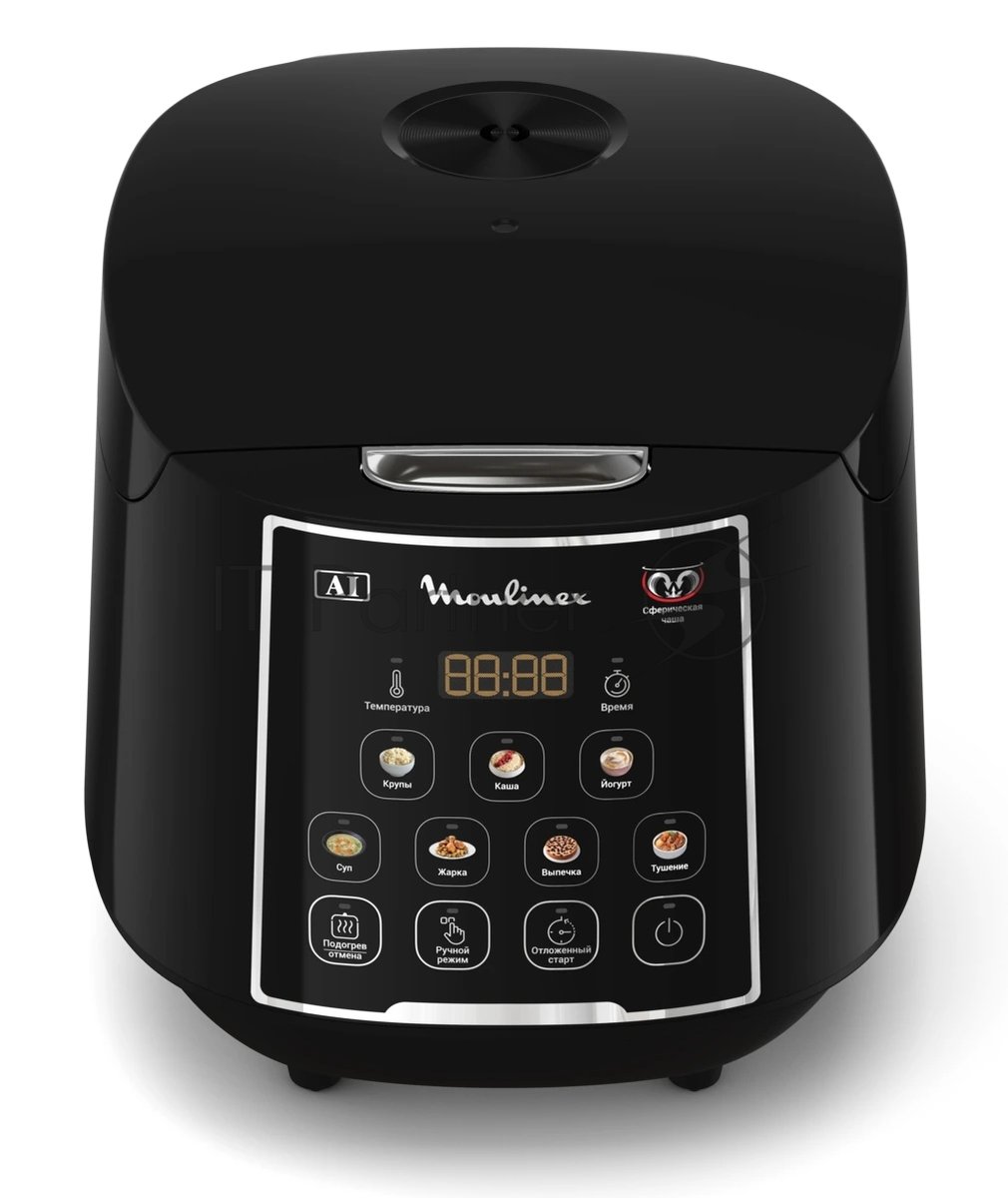 Мультиварка Moulinex MK736BF2 черный, 5 л, 750 Вт, кнопки, 7 программ