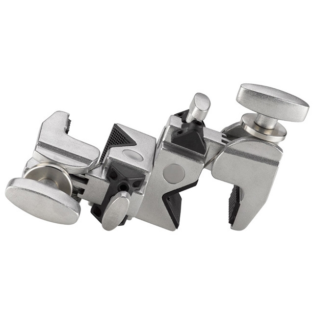 KUPO KCP-720 Double Convi Clamp-Silver. Двойной держатель-зажим