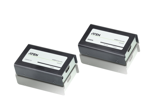 Удлинитель HDMI Aten VE800A-AT-G 60 метр., 2xUTP Cat5e, HDMI+2xRJ45, F, без шнуров, 2xБ.П. 220> 5V, (по витой паре;до 1920x1200 60Hz;HDTV 480p/720p/10