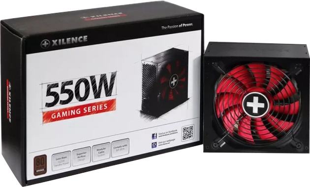 XN215 XILENCE Gaming series, XP550R10, 550W,  A.PFC, 80+ Bronze