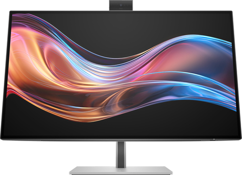 Монитор 27" HP 727pm IPS 3840x2160, 60 Гц, 5 мс, 16:9, 400 кд/м², HDMI, 2xDisplayPort, Thunderbolt 4, USB-C, веб-камера 5 Мп, встроенные динамики, KVM-модуль, Flicker Free, Low Blue Light, регулировка по высоте, поворот на 90 градусов, черный и серебристый