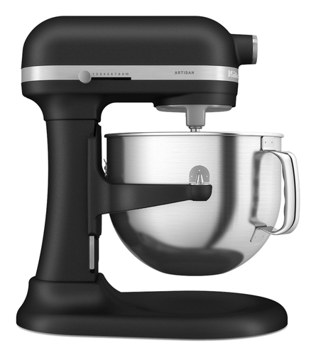 Настольный миксер KitchenAid Artisan с выдвижной чашей 6.6 л, цвет черный