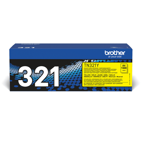 Тонер Картридж Brother TN321Y желтый (1500стр.)  для Brother HL-L8250CDN/MFC-L8650CDW