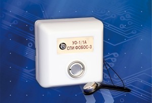 УО-1/1А устройство оконечное, 1 ШС, авт. тактика взятия/снятия touch memory, встр. блок подкл, 12В