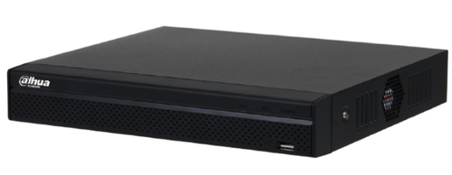 Видеорегистратор IP Dahua DHI-NVR1108HS-8P-S3/H, 8-канальный c PoE. Входящий поток до 80 Мбит/с; сжатие: H.265+, H.265, H.264+, H.264, MJPEG; разрешение записи до 8 Мп; 1 SATA III до 8 ТБ; видеовыходы: 1 HDMI, 1 VGA; 8 портов PoE.
