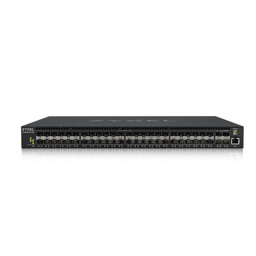 Коммутатор Zyxel XGS4600-52F AC L3 Managed Switch, 48 port Gig SFP, 4 dual pers. and 4x 10G SFP+, stackable, dual PSU AC