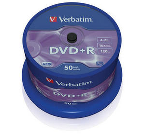 DVD+R Disc Verbatim   4.7Gb  16x  (уп. 50 шт) на шпинделе (43550)