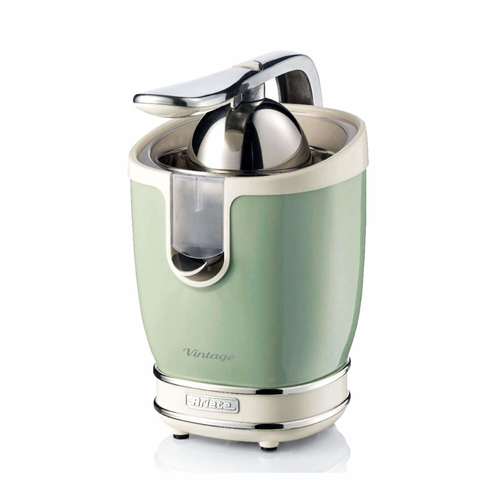 Соковыжималка Ariete 0413/04 Vintage зелёный, цитрусовая, 85 Вт, 600 мл, механическое