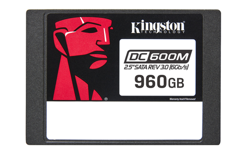 Твердотельный накопитель Kingston Enterprise SSD 960GB DC600M 2.5" SATA 3 R560/W530MB/s 3D TLC MTBF 2M 94 000/65 000 IOPS 1752TBW (Mixed-Use) 1 year