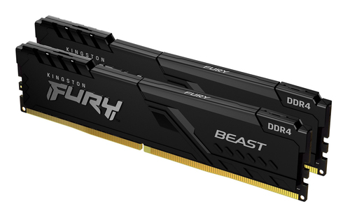 Оперативная память Kingston 16GB 2666MHz DDR4 CL16 DIMM (Kit of 2) FURY Beast Black