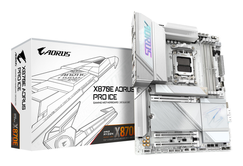 (Из ремонта, рабочий, гарантия 14 дней, OEM, скол) Материнская плата Gigabyte X870E AORUS PRO ICE, AM5, AMD X870E, 4xDDR5, 4xSATA, 4xM.2, 1xPCI-E 5.0 x16, 1xPCI-E 4.0 x4, 1xPCI-E 3.0 x4, 1xHDMI, 2xUSB-C, 1x 2.5Gb LAN, 2xUSB-A 3.2 Gen 2, 3xUSB-A 3.2 Gen 1, 2xUSB-A 2.0, 2x3.5 мм, TOSLINK, 7.1, 2xUSB4, 4xUSB-A 3.2 Gen 1, ATX