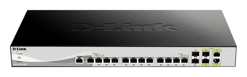 D-Link DXS-1210-16TC/B2A PROJ Управляемый L2+ коммутатор с 12 портами 10GBase-T, 2 портами 10GBase-X SFP+ и 2 комбо-портами 10GBase-T/SFP+