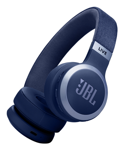 Беспроводные/проводные наушники JBL Live 670NC синий, накладные, Bluetooth + проводной, адаптивное шумоподавление, быстрая зарядка