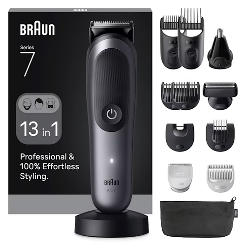 Триммер Braun Series 7 AIO7560 серый (насадок в компл:10шт)
