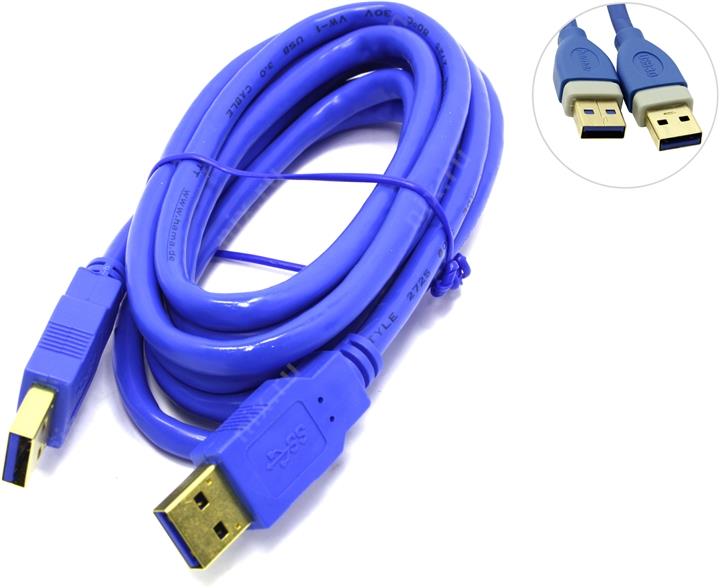 Hama (39676) Кабель USB 3.0  A--)A 1.8м