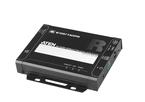Приемник Aten ProAV black: HDMI HDBaseT Приемник с масштабированием (4K@100м/ 1080p@150м)
