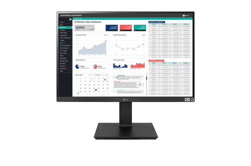 24" ЖК монитор LG 24BQ55WY-B с поворотом экрана (LCD, 1920x1200, DVI, HDMI,  DP, USB3.0 Hub)