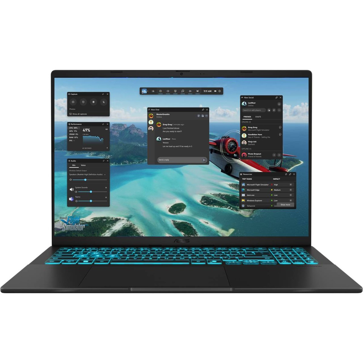 Ноутбук/ ASUS V16 V3607VM-RP058 16"(1920x1200 (матовый, 144Hz))/Intel Core 5 210H(2.2Ghz)/16384Mb/1024PCISSDGb/noDVD/Ext:nVidia GeForce RTX 5060(8192Mb)/Cam/BT/WiFi/63WHr/war 1y/1.95kg/Matte Black/noOS