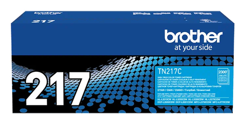 Картридж лазерный Brother TN217C голубой для MFC-L3770CDW, DCP-L3550CDW, HL-L3230CDW 2300 стр