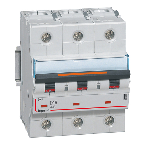 Автоматический выключатель DX3 3P 16A (D) 25кА