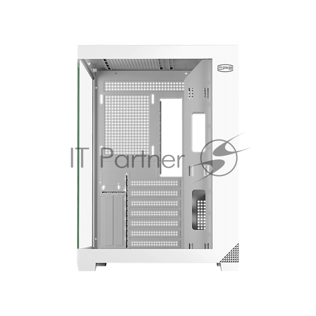 Корпус без блока питания PCCooler C3T700 WH, Midi-Tower, TG, no fans, 1xUSB-A 3.0 + 1xUSB-A 2.0 + 1xUSB-C, ATX, mATX, mITX белый
