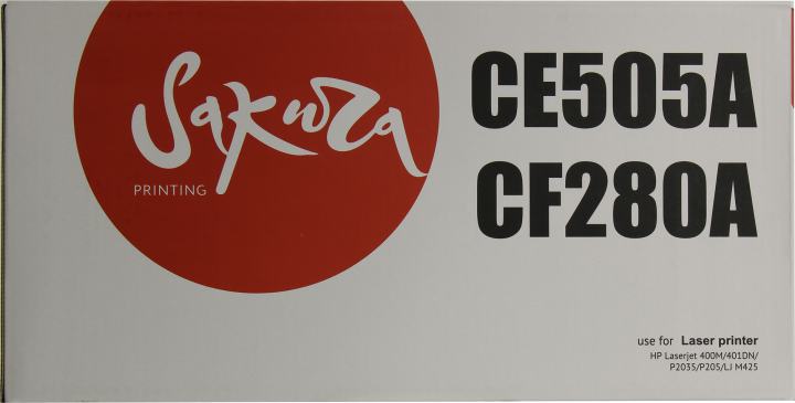 Картридж SAKURA CE505A/CF280A  для HP  LJ M400/401/425, P2035/P205
