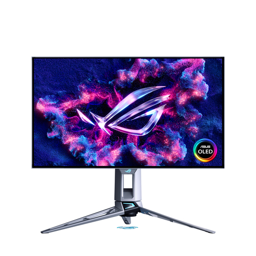 Монитор Asus 26.5" ROG Swift PG27AQWP-W светло-серый WOLED LED 16:9 HDMI глянцевая HAS Piv 1500000:1 1500cd 178гр/178гр 2560x1440 540Hz FreeSync Premium Pro DP 2K USB 7.04кг