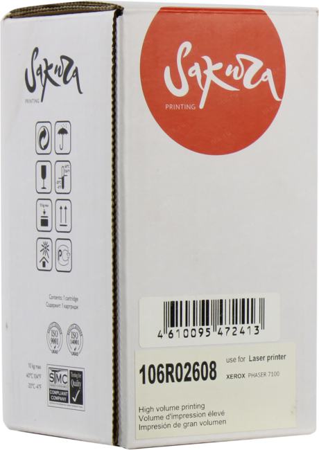 Картридж SAKURA 106R02608 Yellow для  Xerox Phaser 7100/7100N/7100DN