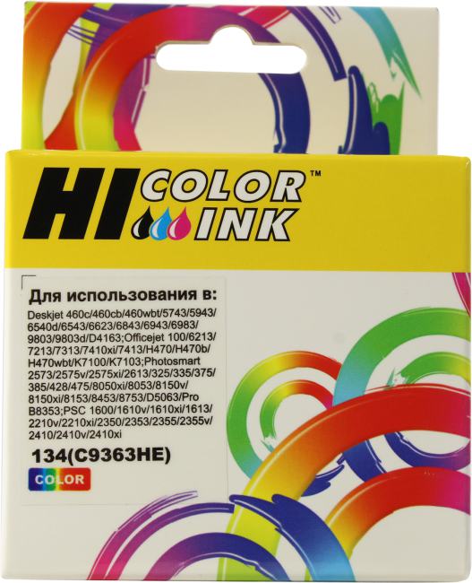 Картридж Hi-Color C9363HE (№134) Color для HP DJ  5(7/9)43/9803d,OJ 6213/7x13,PhSm 3x5/428/475/2573/8x53/D5063