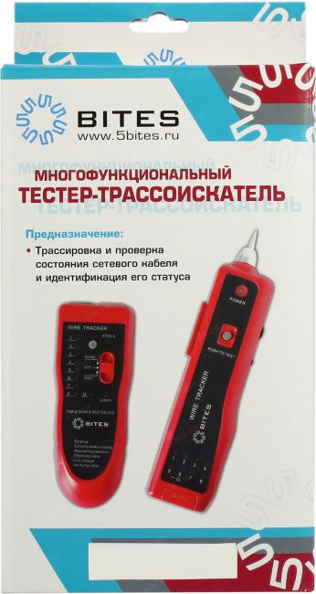 5bites <LY-CT026> Тестер-трассоискатель  для  RJ45/12
