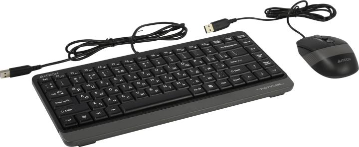 A4Tech Fstyler F1110 Grey (Кл-ра,  USB,+Мышь,4кн, Roll, USB)
