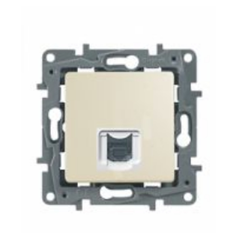 Legrand Etika Слоновая кость Розетка телефонная (RJ11).