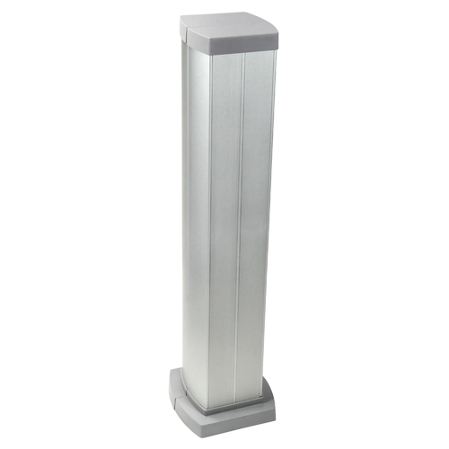 Колонна Legrand 653044 Snap-On мини алюминиевая с крышкой из алюминия 4 секции, высота  0,68  метра,  цвет алюминий