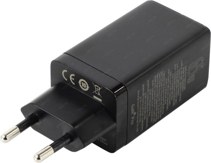 Baseus <CCGP120201 Black> Зарядное устройство USB (Вых. DC5/9/12/15/20V, 65W,  USB,  2xUSB-C,  кабель USB-C)