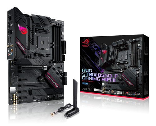 Материнская плата ASUS ROG STRIX B550-F GAMING WIFI II Soc-AM4 AMD B550 4xDDR4 ATX AC`97 8ch(7.1) 2.5Gg RAID+HDMI+DP [ROG STRIX B550-F GAMING WIFI I]