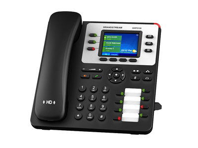 SIP-телефон Grandstream Networks GXP2130v2, 3 линии, PoE, 1GbE, 8 BLF, Bluetooth
