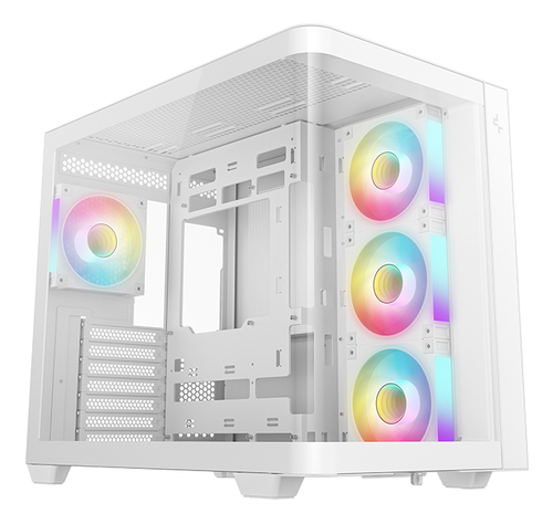 Корпус DeepCool CG530U 4F White, Midi-Tower, белый, 4 x 120 мм