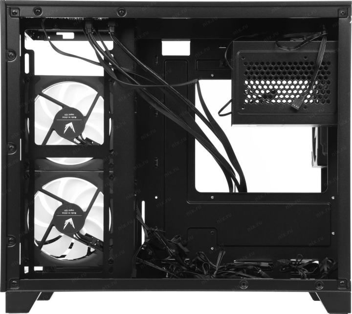 CRYSTAL Z9MLFLOE Корпус Formula Crystal Z9ML Floe черный без БП mATX 1xUSB3.0  1xUSB3.1  audio  bott PSU