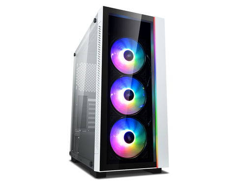 Корпус Deepcool MATREXX 55 V3 ADD-RGB WH 3F White, E-ATX, CPU Height 160mm, VGA max 370mm, USB 2.0 x 2, USB 3.0 x 1, Audio x 1, Mic x 1, int. 3.5"/2.5" x 2 , 2.5" x 2+2, Ext. 5.25" x 0 (DP-ATX-MATREXX55V3-AR-WH-3F)